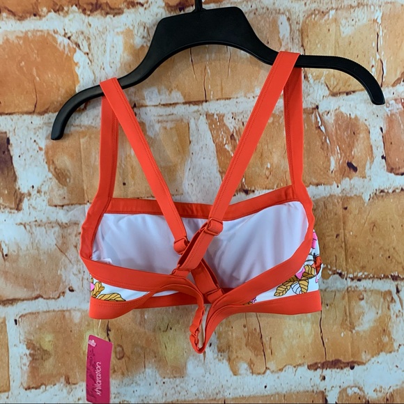 Square Neck Bralette Red Bikini Top - Xhilaration - Picture 7 of 13